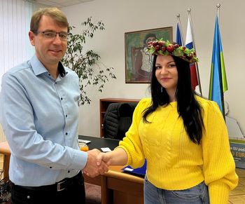Župan Občine Ravne na Koroškem sprejel ambasadorko mošta 2023