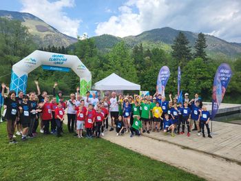 Sprejem slovenske olimpijske bakle v Preddvoru