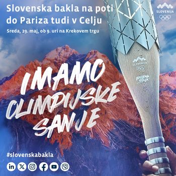 Slovenska olimpijska bakla prihaja v Celje