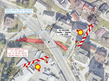 Obvestilo o zapori javne poti skozi podhod pri Spominskem parku Obvestilo o zapori javne poti skozi podhod pri Spominskem parku