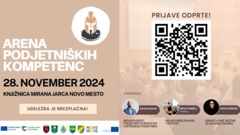 Do znanja na Areni podjetniških kompetenc