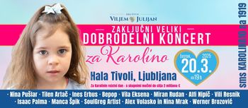 Zaključni veliki dobrodelni koncert za Karolino