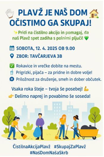 Plavž je naš dom očistimo ga skupaj!