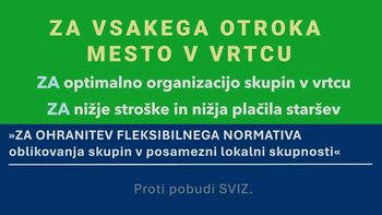 Skupnost občin Slovenije podpira fleksibilni normativ v vrtcih