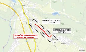 Obvestilo o popolni zapori občinske ceste od Osnovne šole Žirovnica do bara Ajdna- Parada PGD Zabreznica