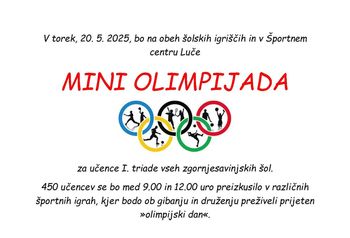 Mini olimpijada v Lučah
