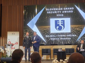 Občina Jesenice prejela nagrado za najbolj varno občino v Sloveniji