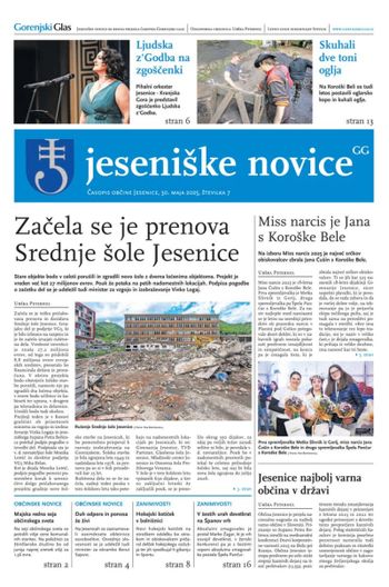 Jeseniške novice - maj 2025