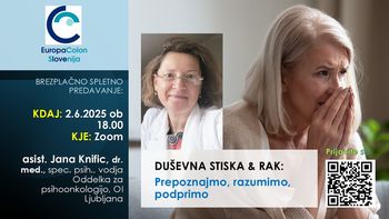 Brezplačno spletno predavanje - Duševna stiska in rak
