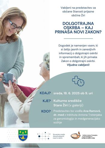 Predstavitev Zakona o dolgotrajni oskrbi - Kaj prinaša novi zakon?