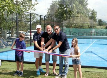 Otvoritev igrišča za padel v Parižljah