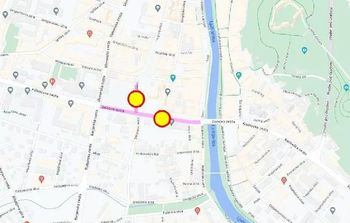 Zapora Zoisove ceste in Hieronimove ulice