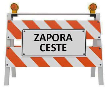 Popolna zapora ceste Žiri-Smrečje