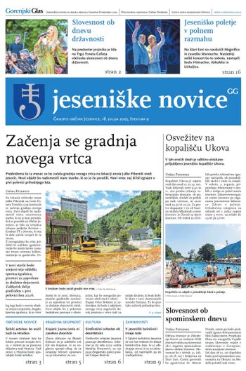 Jeseniške novice - julij 2025