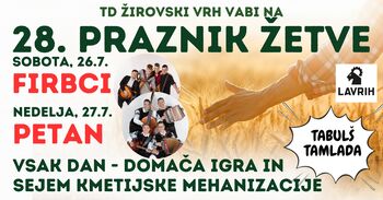 28. Praznik žetve na Žirovskem Vrhu