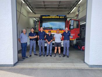 Predstavniki Občine Kobarid in kobariških gasilcev obiskali Brannenburg