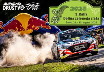 22. in 23. avgusta v Savinjski dolini 3. Rally Dolina zelenega zlata