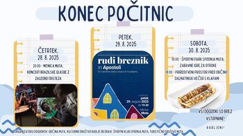 DOGODKI OB KONCU POČITNIC DOGODKI OB KONCU POČITNIC