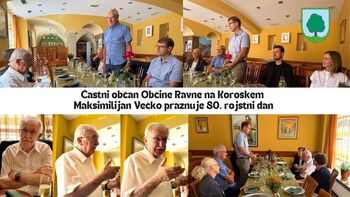 Častni občan Občine Ravne na Koroškem Maksimilijan Večko praznuje 80. rojstni dan