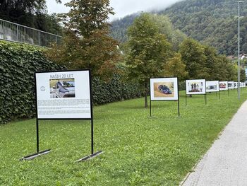 Ulična razstava o zgodovini ŠK Tornado Izlake