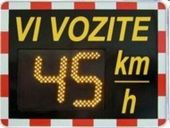 MERITVE HITROSTI S PRIKAZOVALNIKOV V OBČINI DESTRNIK- AVGUST 2025