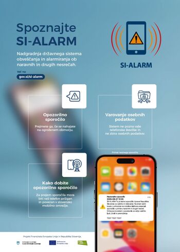 Testiranje Sistema javnega obveščanja in alarmiranja po mobilnih javnih omrežjih (SI-ALARM)