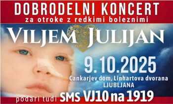 Pridite na koncert Viljem Julijan in podprite otroke z redkimi boleznimi! 