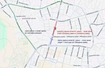 Zapora Dunajske ceste Zapora Dunajske ceste