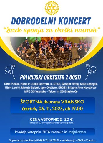 Dobrodelni koncert: Žarek upanja za otroški nasmeh