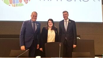 Župan sopredsedoval letnemu zasedanju Županskega foruma OZN v Ženevi