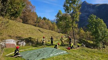 Vaja GZ Bovec: verižno črpanje