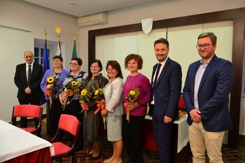 Sprejem kandidatk za kmetico leta 2025