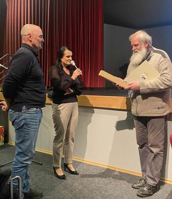 Karel Gržan o zdravilni moči smeha v Volkmerjevem domu kulture