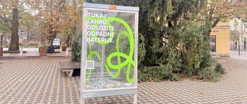 Zbiranje odpadnih baterij: baterijomat na ploščadi pri Figovcu