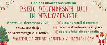 PRIŽIG DECEMBRSKIH LUČI IN MIKLAVŽEVANJE