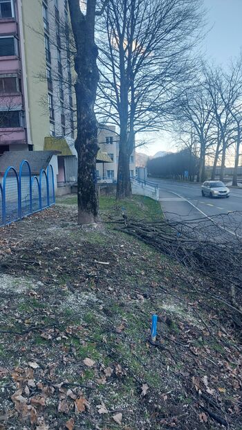 Obnova dotrajanega vodovoda pri sodišču se začne 8. decembra