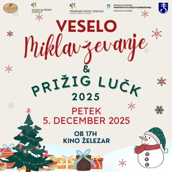 Prižig prazničnih luči in veselo miklavževanje na Jesenicah