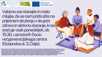 Čarobni december vabi tudi v Večgeneracijski center Socio