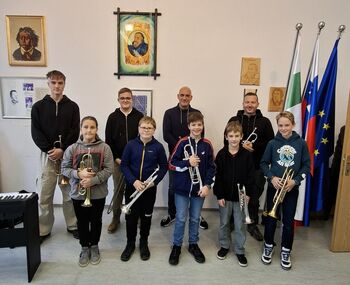 Uspešno izvedena delavnica za mlade trobilce v Škocjanu