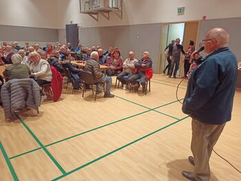 Otroški nastop polepšal srečanje starejših prebivalcev Hrušice