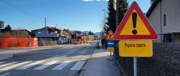 Popolna zapora Tiranove ulice in Ulice Jožeta Japlja Popolna zapora Tiranove ulice in Ulice Jožeta Japlja