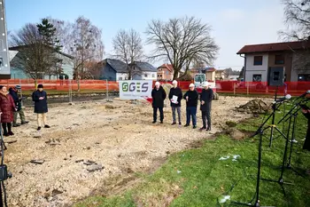Položitev temeljnega kamna v Ločah