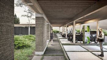 Razstava arhitekturnih rešitev za polnilni park velikih moči Novo mesto