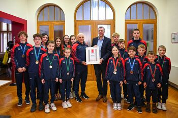 Sprejem članov Karate kluba Novo mesto Sprejem članov Karate kluba Novo mesto
