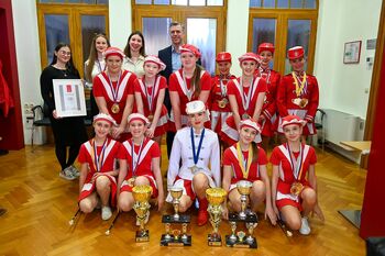 Sprejem Kluba Novomeških mažoret