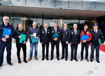 Plaketo Civilne zaščite je prejel Aleksander Vončina, Zlati znak Civilne zaščite pa Damijan Koren – Čoč