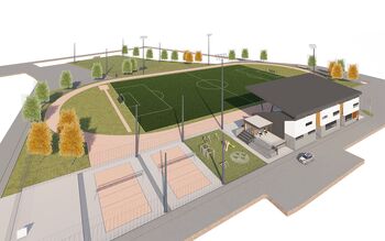 Gradnja 1. faze Športnega centra Komenda - nogometno igrišče z atletsko stezo že v letu 2026