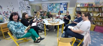 Čas za čaj, zdravje in dobro knjigo v šolski knjižnici