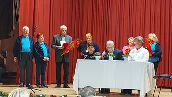 Cilka in Ivan Vidmar prejela priznanja Društva upokojencev Naklo