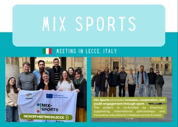 MIX SPORTS: prvo projektno srečanje v Lecceju MIX SPORTS: prvo projektno srečanje v Lecceju